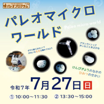 7/27 パレオプログラム『パレオマイクロワールド』