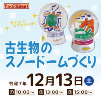 12/13 わくわく体験教室『古生物のスノードームづくり』