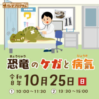 10/25 パレオプログラム『恐竜のケガと病気』